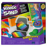 Kinetic Sand - Wytwórnia piasku, zestaw kolorowego piasku z akcesoriami i zaskakującymi efektami 6061654