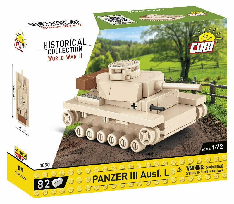 COBI 3090 Historical Collection WWII Panzer III AUSF.L 82 klocki wiat Zabawek