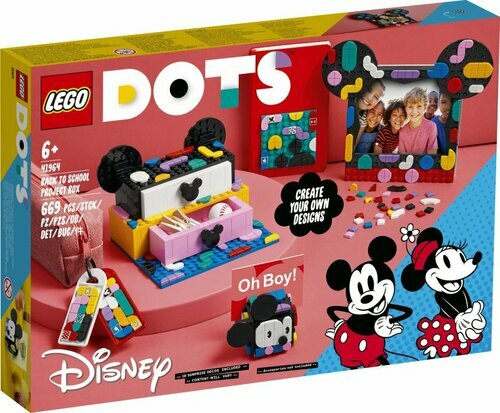 LEGO 41964 DOTS Mickey Mouse & Minnie Mouse Back To School Project Box