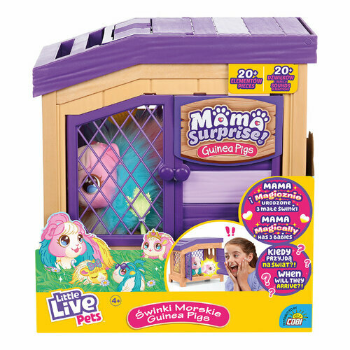 Little Live Pets, Mama Surprise, Tęczowa Świnka Mama i Surprise i dzieci 