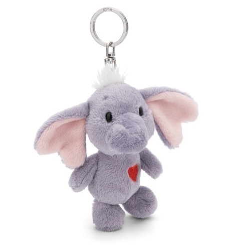 Brelok NICI 61480 Brelok pluszowy Słoń Love z serduszkiem 10cm GREEN