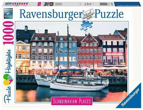 Puzzle 1000 elementów Skandynawskie miasto 167395