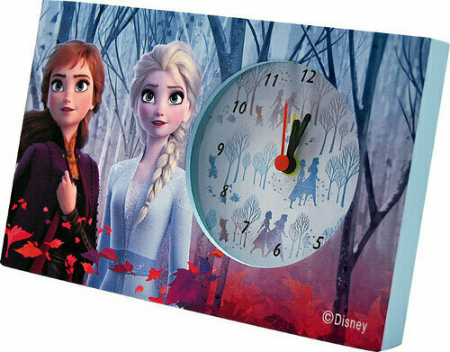 Drewniany zegar i skarbonka Kraina Lodu 2, zabawki Frozen 2