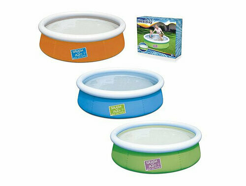 Basen ogrodowy rozporowy z dmuchanym kołnierzem 152x38 BESTWAY mix, cena za 1 szt