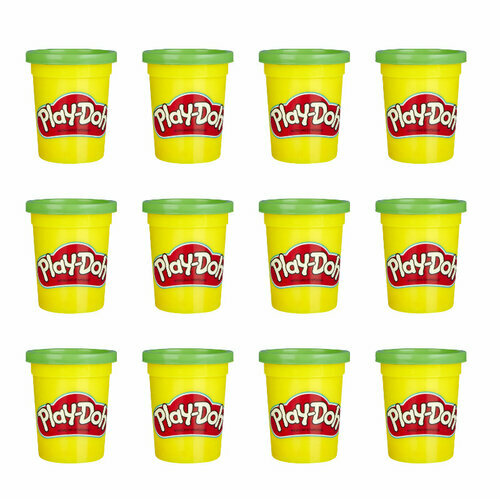 Play-Doh Zielony Zestaw tub uzupełniających 12-pack