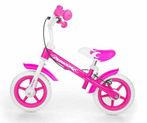 Rowerek biegowy z hamulcem Dragon dla dziewczynki