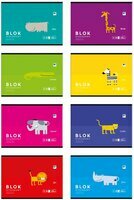 Blok rysunkowy A4 20k B&B KIDS różne kolory