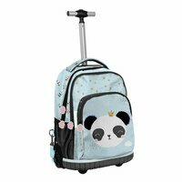 Plecak szkolny na kółkach panda, Paso