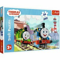 Duże puzzle Maxi 24el Tomek i Przyjaciele. Tomek i Percy na torach, Trefl