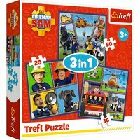 Puzzle 3w1 Strażak Sam. Dzień Strażaka Sama, Trefl
