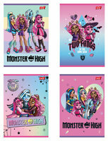 Zeszyt A5 16k w kratkę laminowany MONSTER HIGH mix wzorów
