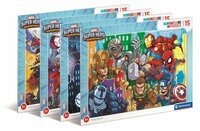 Puzzle 15 elementów ramkowe Marvel Super Hero różne wzory