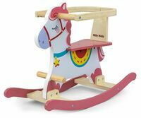 Drewniany koń na biegunach, Lucky, Pink, Milly Mally