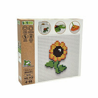  Klocki BiOBUDDi 402el,  Kwiat słonecznik, Żółw