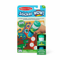 MELISSA Naklejki Sticker WOW! Blok aktywności i stempel z naklejkami Dinozaur 32012
