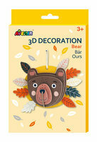 Dekoracja 3D - Miś, zestaw DIY Avenir