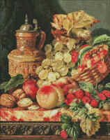 Haft diamentowy z ramą Odmiana owoców, 40x50cm 