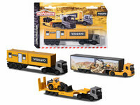 Ciężarówki budowlane Majorette Volvo Construction 3 wzory