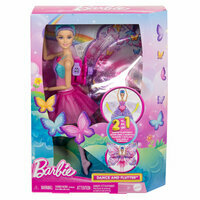 Barbie Motylkowa baletnica Lalka 2w1, MATTEL