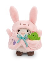 NICI 61141 Maskotka Kot Angy 8cm z kaktusem i kostiumem królika w pudełku prezentowym MyMochi