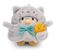 NICI 61143 Maskotka Pingwin Waddle 8cm z kaczuszką i kostiumem kota w pudełku prezentowym MyMochi