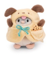 NICI 61144 Maskotka Chomik Shai z ciasteczkami i kostiumem psa w pudełku prezentowym MyMochi