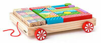 Wózek z klockami 35 szt. 90913 Woody