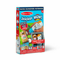 MELISSA Sticker WOW! 2 książeczki + 2 stemple z naklejkami Kotek i Piesek 32016
