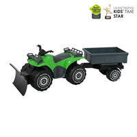 Quad z pługiem i przyczepką 52cm PLASTO