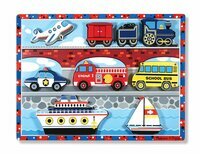 Puzzle drewniane pojazdy Melissa and Doug