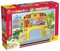 Puzzle dwustronne podłogowe 35el. Mali odkrywcy 91041 Cocomelon