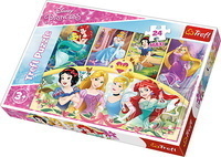 Puzzle 24el Disney Princess, Syrenka Ariel, Kopciuszek, Śnieżka 
