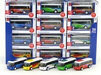 Autobus metalowy z napędem 1:55 5 wzorów