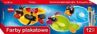 Farby plakatowe 12 kolorów 20ml MONA, Majewski