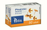 Pinezki złote 50 sztuk TETIS