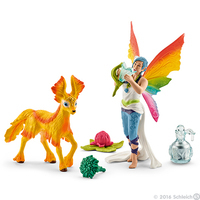 Schleich 41438 Tęczowy Elf Dunia ze Źrebakiem