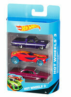 Hot Wheels Auto 1:64 K5904 trzypak  MATTEL, wysyłka losowa