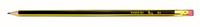 Ołówek techniczny z gumką B3 TETIS