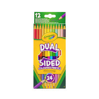 Kredki ołówkowe dwustronne, 12/24 kolory, CRAYOLA