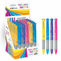 Długopis automatyczny 3-kolorowy różne wzory