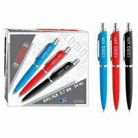 Długopis automatyczny niebieski wkład Como 0,7 mm 3 kolory