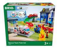 BRIO 36025 Zestaw Deluxe Straż Pożarna i Policja
