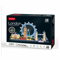Puzzle 3D Londyn Cityline LED, Cubic Fun