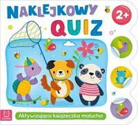 Naklejkowy quiz 2+. Aktywizująca książeczka z naklejkami dla malucha