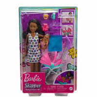 Barbie, Lalka Skipper Klub Opiekunek Spacerówka zestaw HHB68