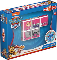 Klocki magnetyczne Geomag MagiCube Psi Patrol Pojazd Skye 5 el.