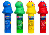 Klej w sztyfcie Dinozaury 8g PVP Colorino Kids 4 kolory