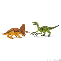 Schleich 42217 Mały zestaw Triceratops i Therizihosaurus