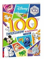 Ameet, Książeczka Disney, 100 zwierzaków do kolorowania KZ-9101