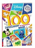 Ameet, Książeczka Disney, 100 zwierzaków do kolorowania KZ-9101